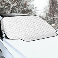 Pare-soleil de pare-brise, pare-soleil intérieur de pare-brise, protection pare-soleil avant, pare-soleil pliable auto-adhésif pour l'été, 147 x 116 cm, pour voitures et SUV
