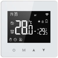 Thermostat intelligent Tuya, contrôleur de température de chaudière à eau et à gaz à batterie basse consommation, écran LCD programmable