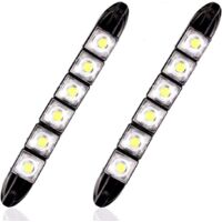 6 LED Flexible 12V Voiture Camion Feux Diurnes Brouillard Lampe Étanche Feux Diurnes
