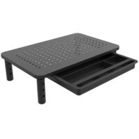 Support de moniteur en métal ventilé pour ordinateur, portable, bureau, imprimante, avec plateforme