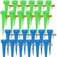 24Pcs Irrigation Goutte à Goutte Kit, Arroseurs automatiques Plantes Irrigation Système pour Jardin Maison Intérieur Extérieur