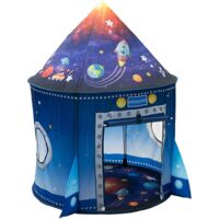 Tente de Jeu Enfant Tente de Jeu Enfant Fusée Astronaute Espace Transport Maison Tente Pop-up de Jeu Intérieure et Extérieur Tente