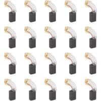 20pcs Balai en charbon, charbon moteur, 6mm x 10mm x 15mm pour outils électriques comme ponceuse d'angle