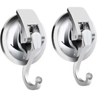 Confezione da 2 ganci a ventosa resistenti per portasciugamani da bagno, ganci a ventosa da parete per cucina, strofinacci, doccia, finestre, vetro