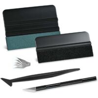 Kit di installazione per pellicole oscuranti per finestrini auto - Strumenti per pellicole in vinile con tergivetro in feltro, micro tergivetro e lametta