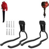 Ganci da parete per diserbanti, portautensili elettrici per pareti di garage, ganci di servizio per attrezzi da garage e stoccaggio, 2 pezzi