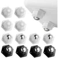 12 rotelle per mobili, rotelle per mobili di piccole dimensioni, carico 200 kg, rotelle girevoli autoadesive, rotelle resistenti per mobili, utensili da cucina, scatole portaoggetti
