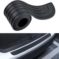 Protezione paraurti auto, adesivo protettivo per soglia di carico del bagagliaio posteriore, accessorio per portiera auto, 90 cm x 7 cm - Nero