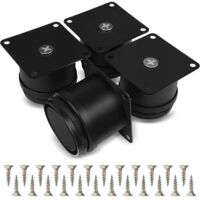 Set di 4 gambe per mobili, gambe per tavolo regolabili in acciaio inossidabile da 50 mm, gambe per mobili da bagno, gambe per mobili da ufficio, gambe per mobili da cucina, altezza regolabile