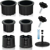 8 pezzi di tappi e spine per base ombrellone, parti di ricambio per base ombrellone, manicotto stabilizzatore (per base ombrellone)
