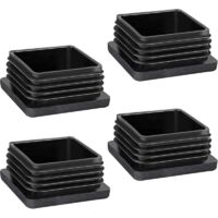 Tappi per gambe di sedie, 4 pezzi 50X50mm Tappi per tubi quadrati per tubi metallici, sedie, divani, tavoli e scaffali