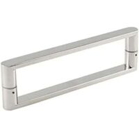 Maniglia per porta doccia, barra di sostegno scorrevole in acciaio inox, pomelli per porte in vetro per bagno, set di ricambio per box doccia (dimensioni: 160 mm)