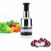 Affettatrice per verdure , mini tritatutto per cipolle, tritatutto manuale multiuso, piccolo tritatutto per cipolle per mescolare, tritare, spremere l'aglio