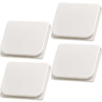 Confezione da 4 clip per tenda da doccia per rivestimento, supporti antivento e paraspruzzi, clip autoadesive per tenda da vasca per tenere la tenda in posizione, bianco