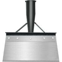 Pala da giardinaggio, attrezzi da giardino, pala multifunzionale per la pulizia, dispositivo per diserbo, raschietto a percussione, per spazi esterni, casa, fattoria (21 cm senza manico in legno)