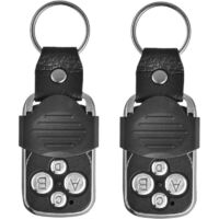 Confezione da 2 telecomandi universali wireless a 4 pulsanti, duplicatore di telecomandi per cancelli, frequenza 270-433,92 MHz, codice fisso, telecomando per porta da garage