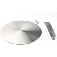 Adattatore per induzione, disco convertitore per piano cottura a induzione, piastra diffusore di calore con manico staccabile e base 20 cm