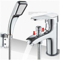 Miscelatore per doccia , rubinetto per doccia monoforo, rubinetto in lega a doppio uso per acqua calda e fredda, rubinetto per lavabo caldo e freddo con doccia, valvola miscelatrice monoforo a