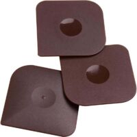Set di raschietti per pentole e piatti, raschietto da cucina in plastica e nylon (marrone)