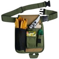 Pratica borsa porta attrezzi da giardino - Grembiule unisex per lavori idraulici, fioristi, falegnameria, fai da te - con tasche multiple