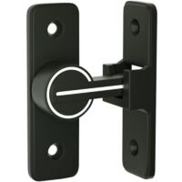 Serratura per porta interna scorrevole luminosa,Gancio per porta a levetta a 90°, chiusura a fibbia, chiavistello antifurto, per porta, finestra (90 gradi)
