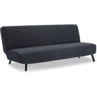 Copridivano elasticizzato, copridivano a 3 posti, copridivano letto regolabile in jacquard elastico (grigio, L)