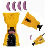 Kit per affilare la motosega con 4 pietre per affilare Affilatrice per motosega Strumento per affilare catene da 14/16/18/20 pollici