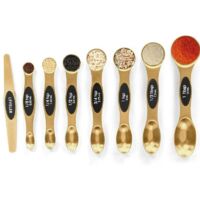 Set di cucchiai dosatori magnetici in acciaio inossidabile con livellatore, cucchiai da tavola impilabili in metallo per la cottura al forno