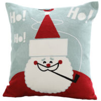 Christmas Snowman Girl Christmas Stocking Throw Pillow Cover, 18 x 18 Inch Winter Cushion Cover Decoration for Sofa Set of 3