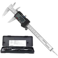 Professionnel Pieds à Coulisse Vernier Acier Inoxydable Caliper de 150mm Précision Diamètre Profondeur Étape Mesure Outil Micromètre