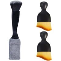 Ensemble de brosses à dépoussiérer pour l'intérieur de voiture, kit d'outils de nettoyage intérieur à poils souples, brosse à dépoussiérer pour tableau de bord, convient aux voitures, camions, SUV et