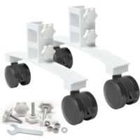 Ensemble de deux supports universels pour chauffage infrarouge - robustes et durables, peuvent être utilisés indépendamment avec un chauffage électrique - adaptés à différentes marques et modèles de c