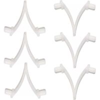 Pinces papillon pour piscine - Ensemble de 6 pièces, adaptées aux brosses de piscine, aux écumoires, aux aspirateurs, aux mini aspirateurs à jet et aux perches télescopiques.