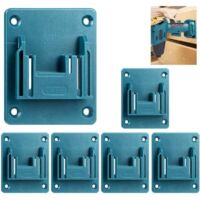 6er-Pack Werkzeughalter zur Wandmontage für Makita 18-V-Elektrowerkzeug, Werkstatt-Aufbewahrungswerkzeuge (blau)