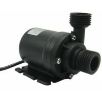 Bomba de fuente eléctrica sin escobillas, 800 l/h, 5 m, sumergible, para sistema de circulación de agua de 12 V CC, minibomba de agua Fonepro de 12 V, color negro.