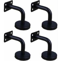 4er-Pack Handlaufhalterungen aus Edelstahl zur Wandmontage für Treppengeländer, Halterungen für Geländer, Wandhalterungen für Treppengeländer (flaches Blech 60 x 60 mm),