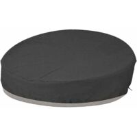 Runde Gartenbett-Abdeckung, Rundes Schlafsofa, Schutzhülle, Winddicht, UV-beständig, 210D Oxford-Stoff, Plane für Gartenmöbel, Schwarz, 190 x 89 cm