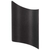 10W wasserdichte moderne LED-Wandleuchte Up Down Wandlampe Aluminium LED-Wandfluter Innen Außen für Badezimmer Treppe Wohnzimmer Schlafzimmer Flur Veranda, Schwarz 3000K