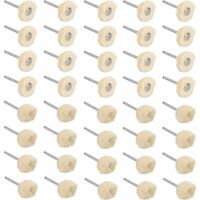 Polierscheiben aus Baumwolle, Polierpad zum Reinigen von Schmuck, Halsketten, Ohrringen, Armbändern und Metall- und Marmoroberflächen, Polierwerkzeuge für Heimschmuck, 40 Stück –