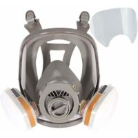 Respirador facial completo 6800, casco protector para pintura, vapores y polvos orgánicos, dos tipos de conectores