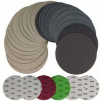 125 mm Körnung 1000/1500/2000/3000/4000/5000 Runde Schleifscheiben für Metall Holz 30 Stück Nass-Trocken-Schleifpapier Exzenterschleifer-Pads Schleifpapierblätter
