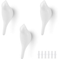 Kleiderhaken, Vogel-Wandhaken, Wohnzimmer-Dekorationshaken, Kleiderbügel, Hut, 3 Stück