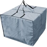 Kissen-Aufbewahrungstasche – strapazierfähige 210D-Gartenkissen-Aufbewahrungstasche, Aufbewahrungshülle für Outdoor-Kissen mit Reißverschluss und Griffen und einem Fassungsvermögen von 81 x 81 x 61 cm