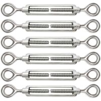 Stück verstellbare M5-Drahtseilspanner, Öse und Öse aus Edelstahl 304 für Kabelspanner, Stahlseilspanner, Hakenzubehör