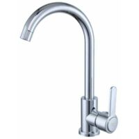 Grifo mezclador de cocina de una sola manija Grifos de cocina de nivel Grifos de fregadero de cocina de acero inoxidable