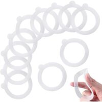 Lot De 12 Joints En Silicone Pour Bocaux Mason - Réutilisables, Hermétiques, Diamètre 9.3/7 Cm