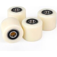 Roues en polyamide nylon pour chariot élévateur – lot de 4, 80 x 70 mm, axe 20 mm, charge max 500 kg