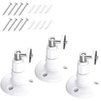 Lot de 3 supports muraux réglables à 360° - Compatible avec Ring Stick Up Cam Pro - Réglable à 360 ° - Pour caméra d'intérieur de 1ère génération