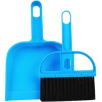 Mini Balai Pelle Nettoyage Cage Animaux Accessoire Pratique Bleu