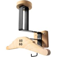 Porte-vêtements en bois, support mural pour casque de moto